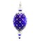 Glitter Lab 6.0 Inch Jeweled Oval Drop Christmas Tree Ornament , Christmas Decor Poland Glass Holiday